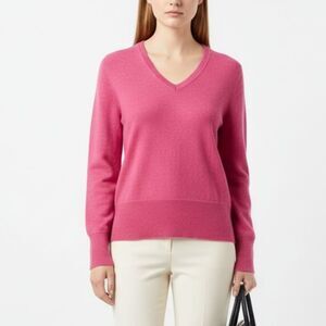 Victor Alfaro 100% Wool Pink Vintage Long Sleeve Sweater L